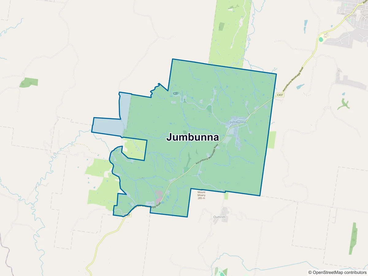 Map of Jumbunna, VIC, Australia