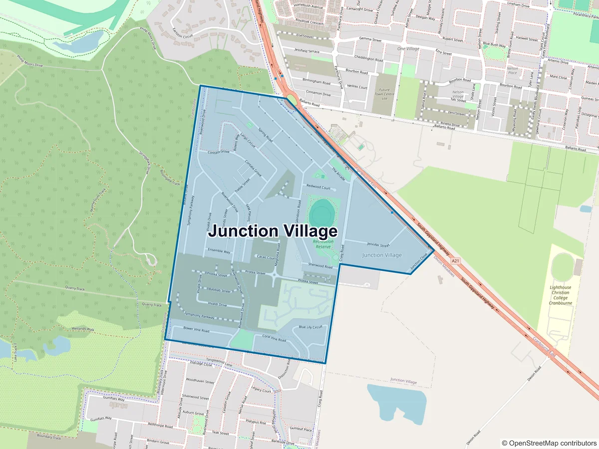 Map of Junction Village, VIC, Australia