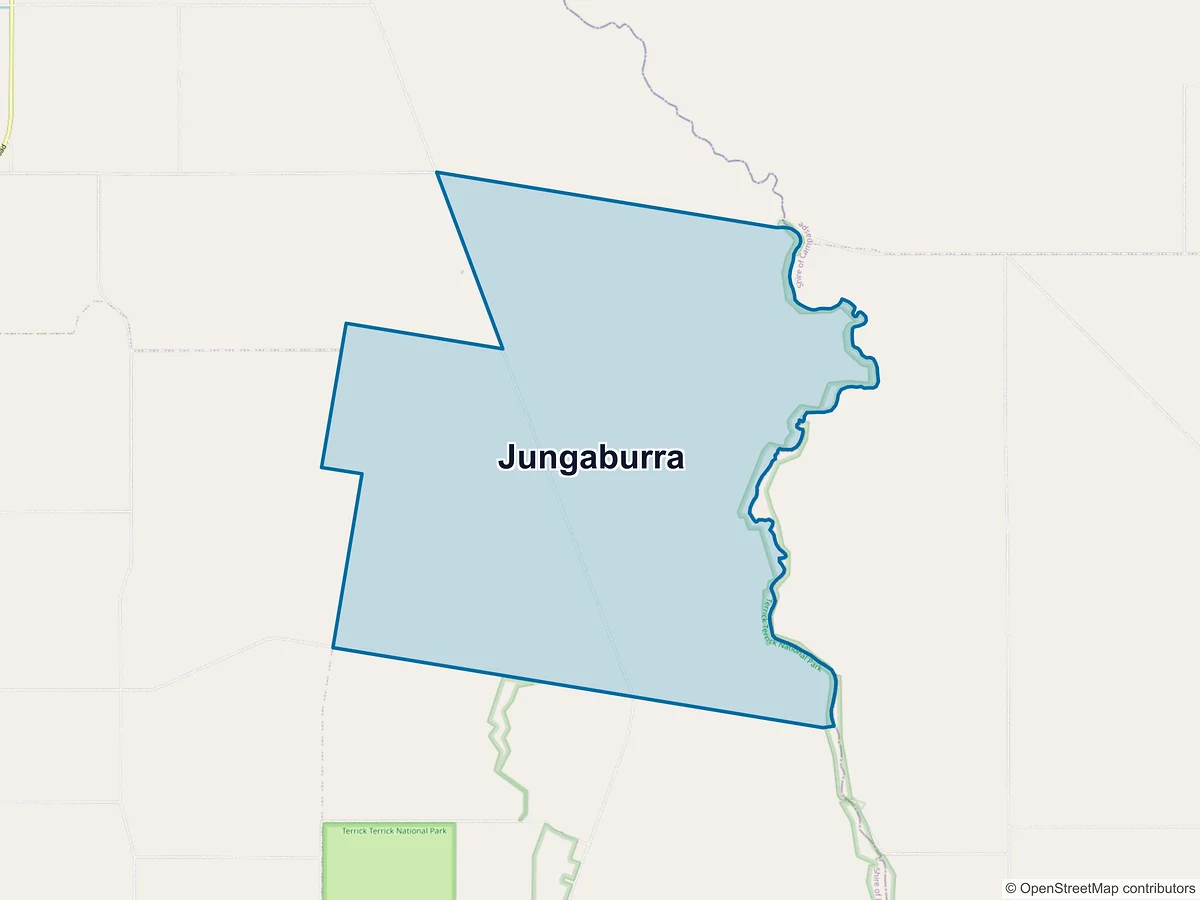 Map of Jungaburra, VIC, Australia