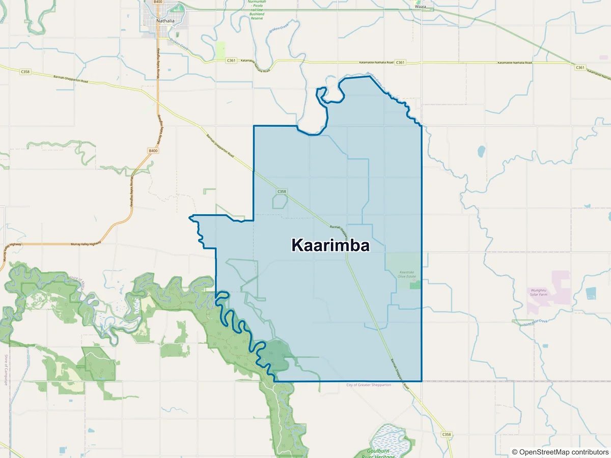 Map of Kaarimba, VIC, Australia