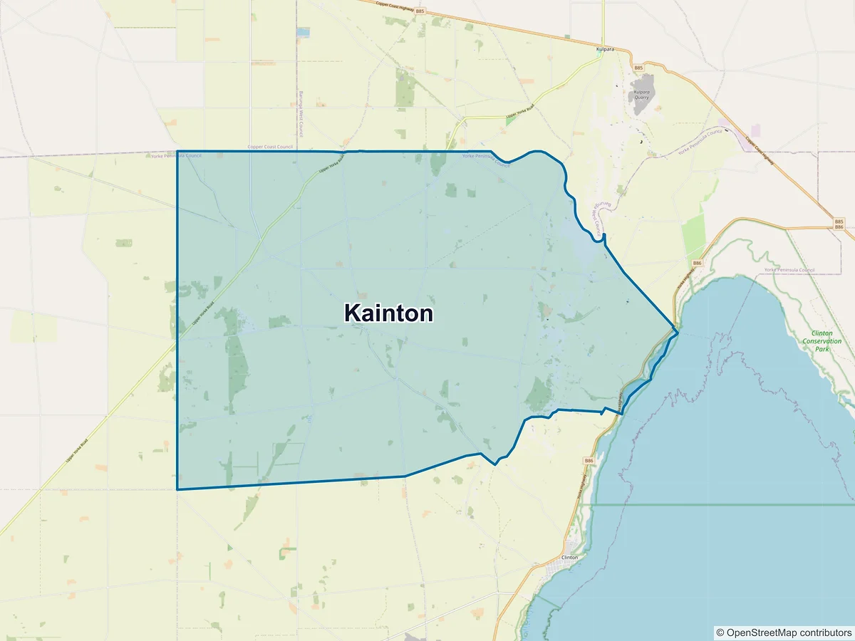 Map of Kainton, SA, Australia