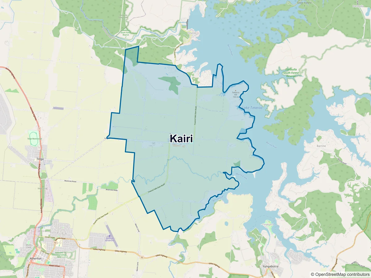 Map of Kairi, QLD, Australia