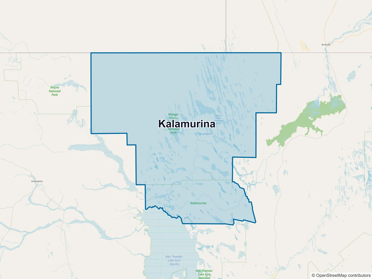 Map of Kalamurina, SA, Australia