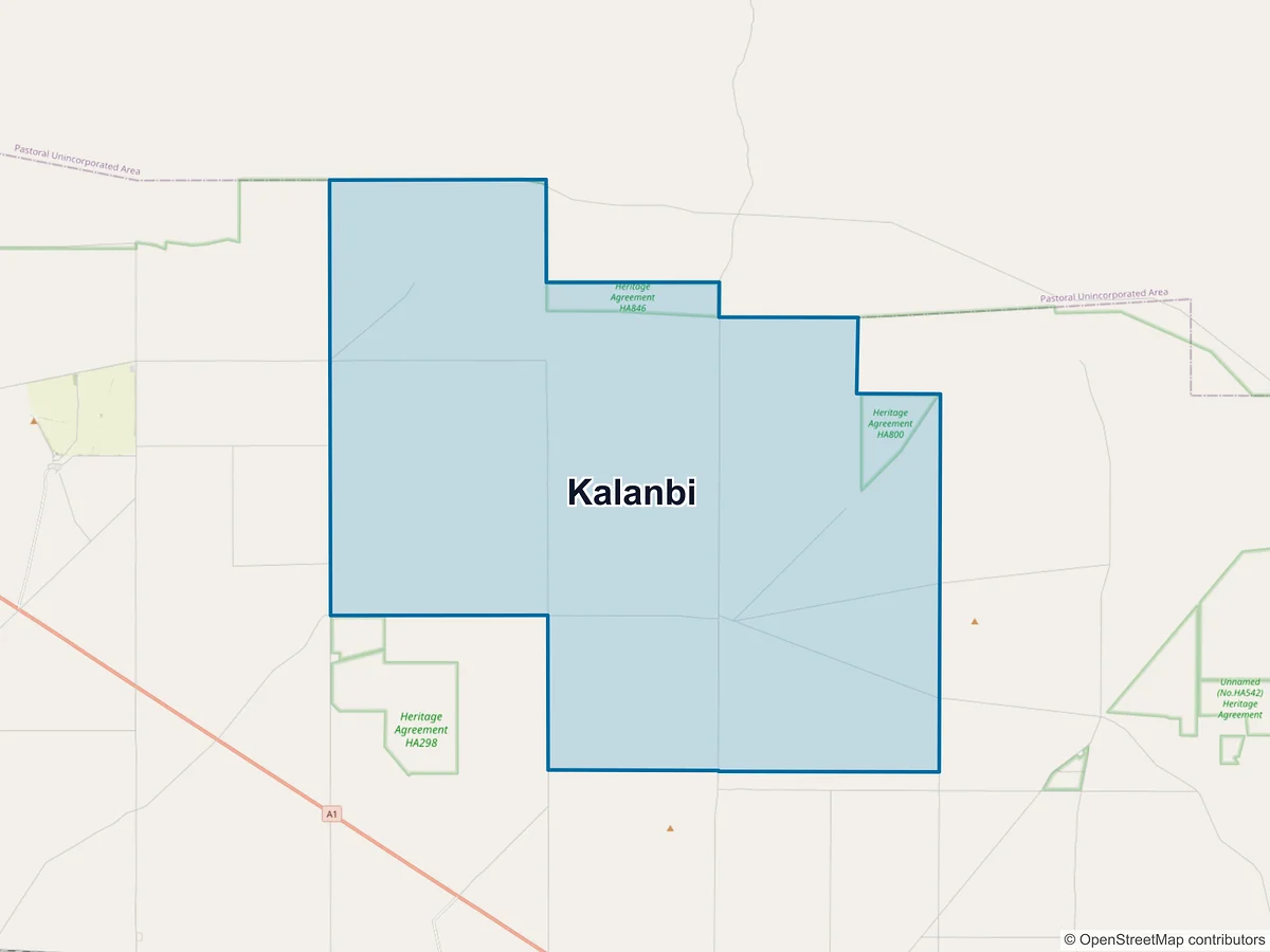 Map of Kalanbi, SA, Australia