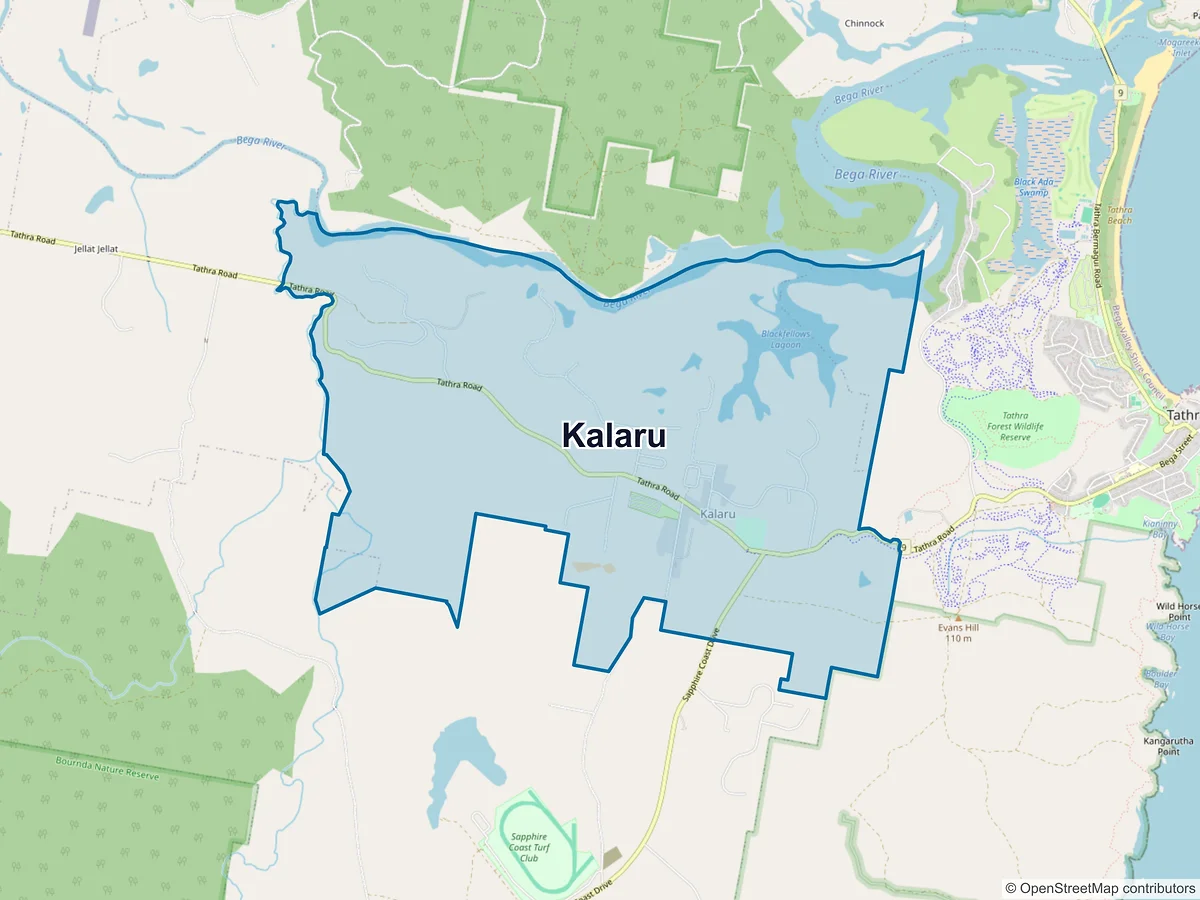 Map of Kalaru, NSW, Australia