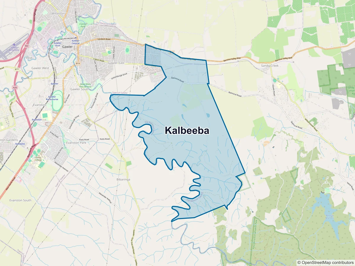 Map of Kalbeeba, SA, Australia