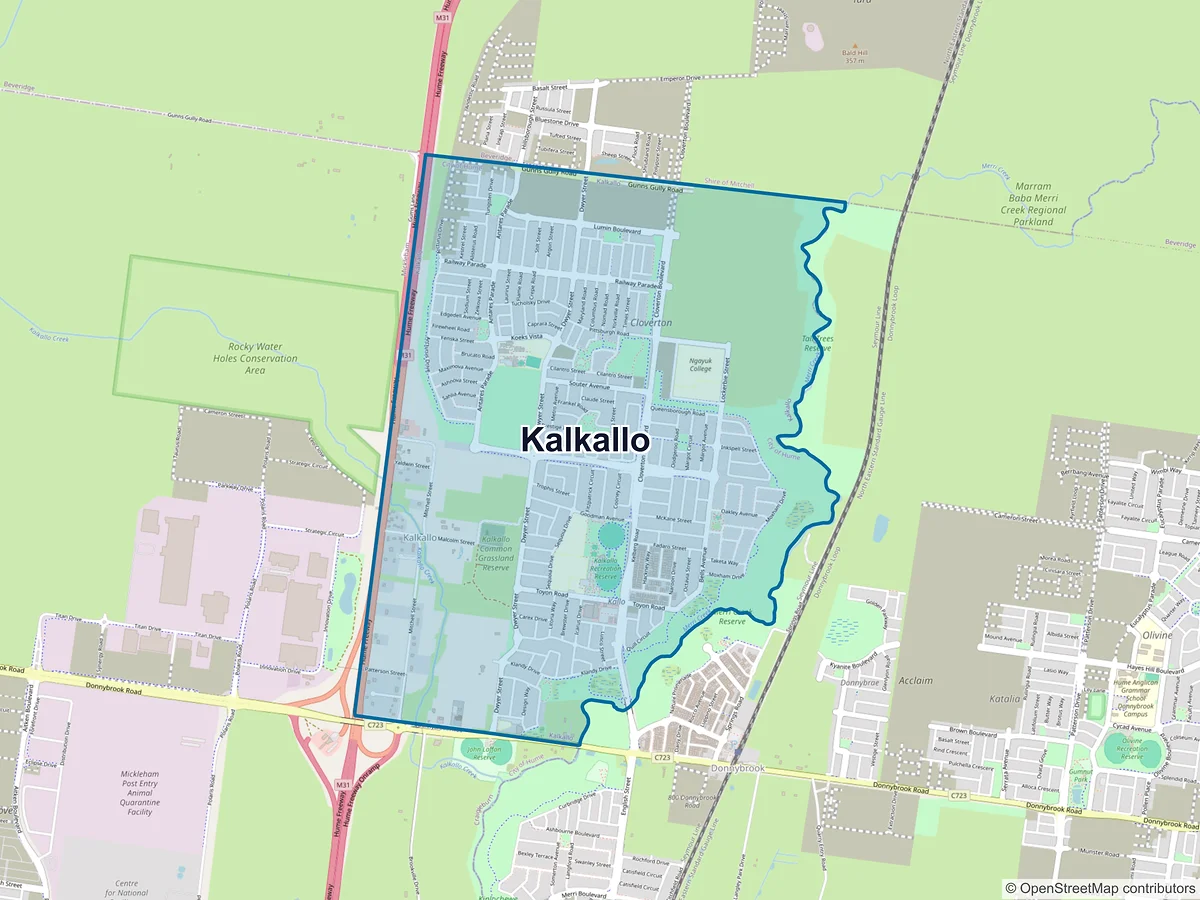 Map of Kalkallo, VIC, Australia