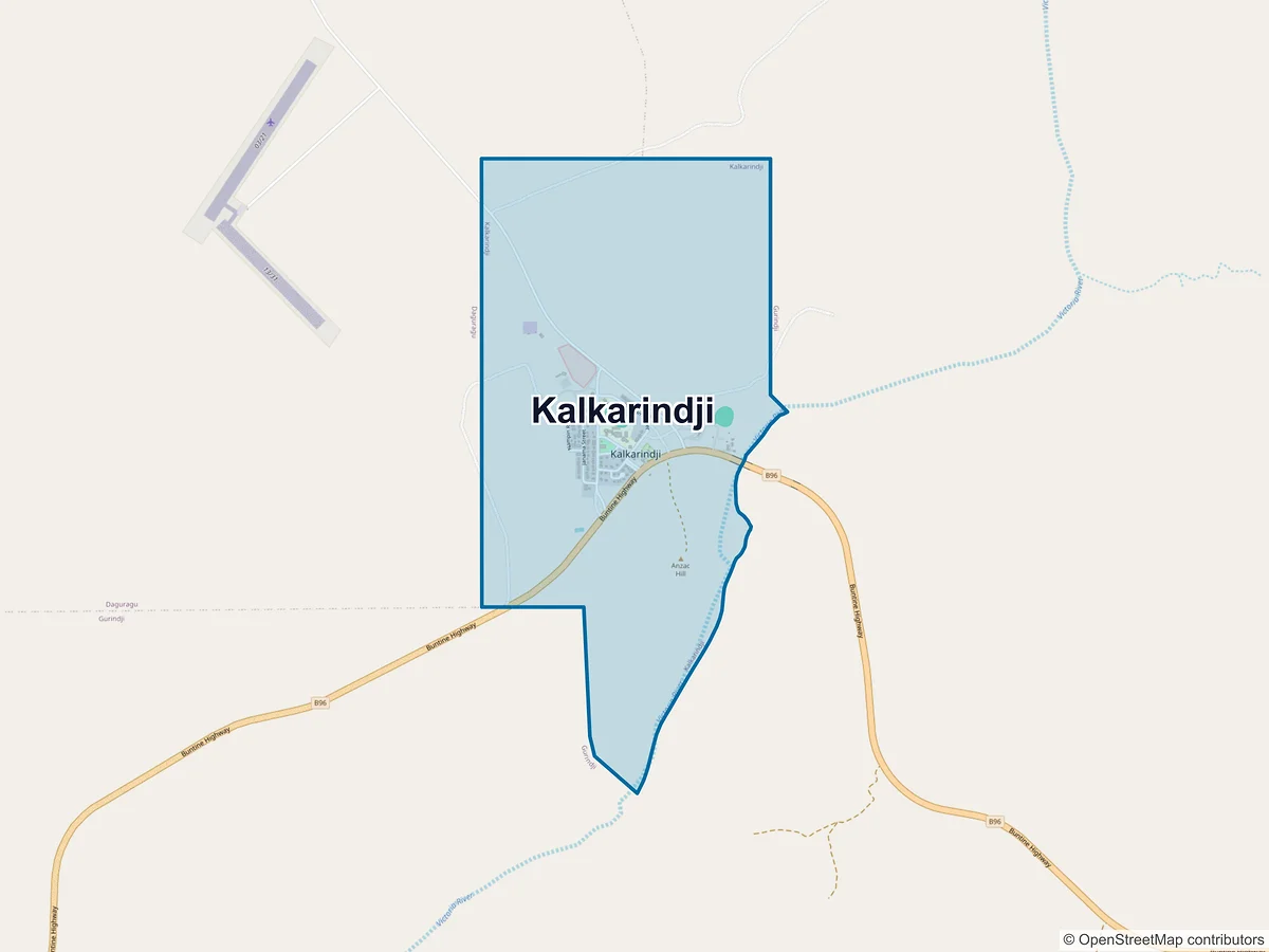 Map of Kalkarindji, NT, Australia