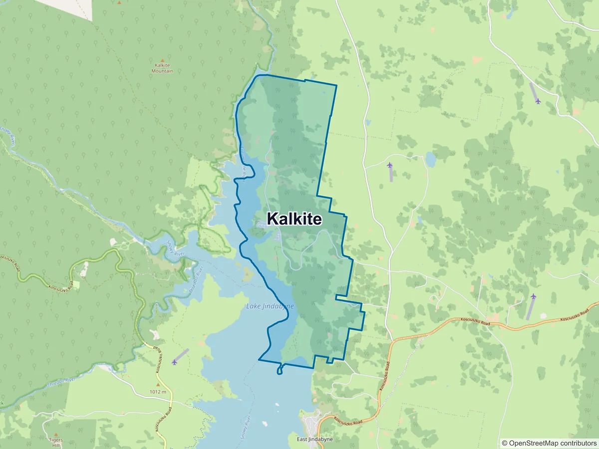 Map of Kalkite, NSW, Australia