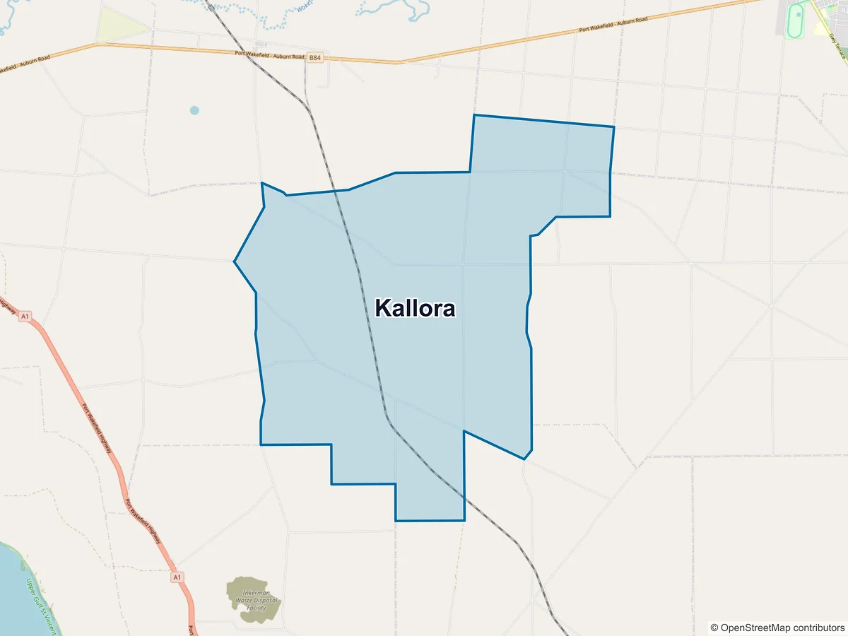 Map of Kallora, SA, Australia