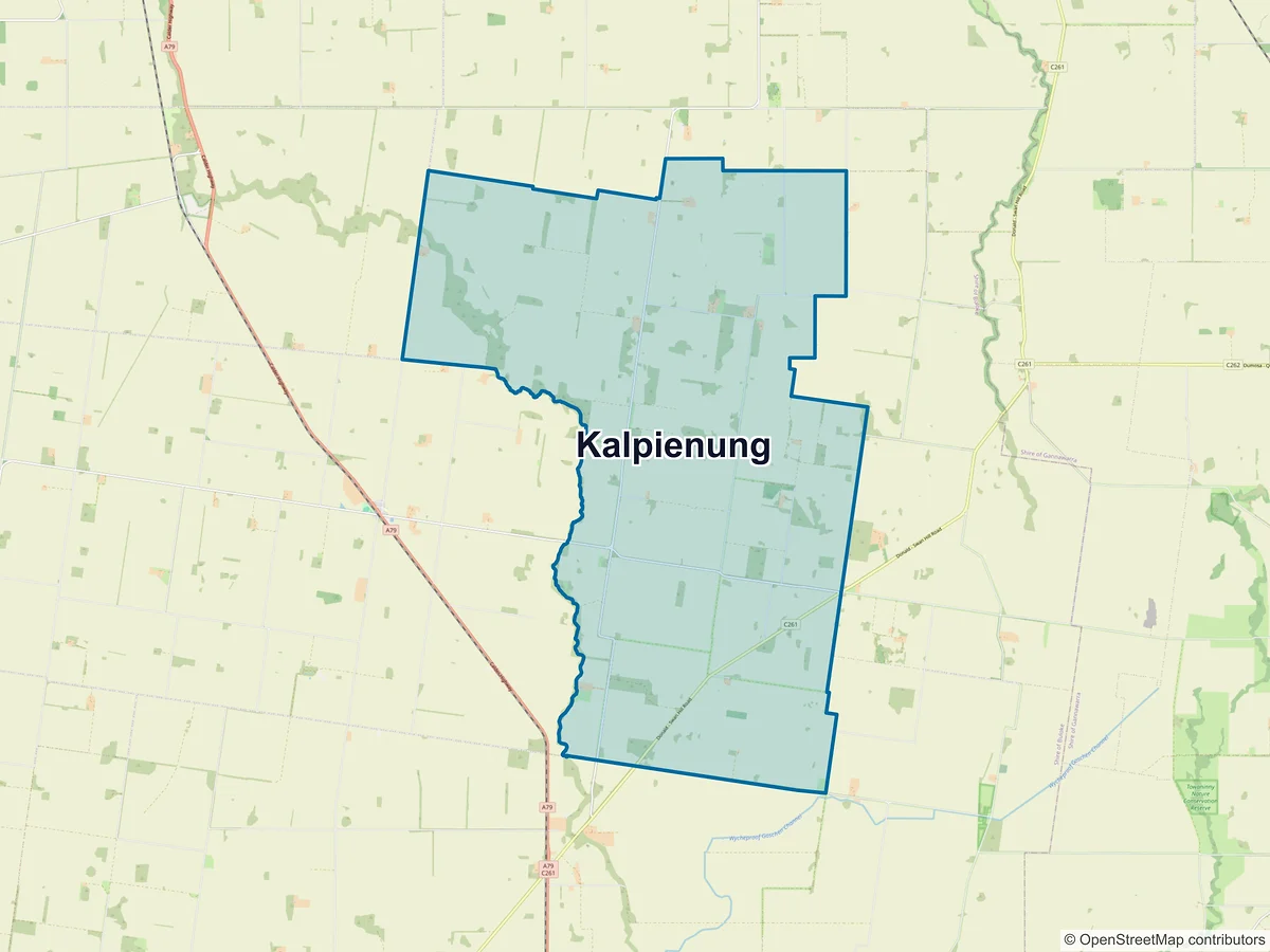 Map of Kalpienung, VIC, Australia