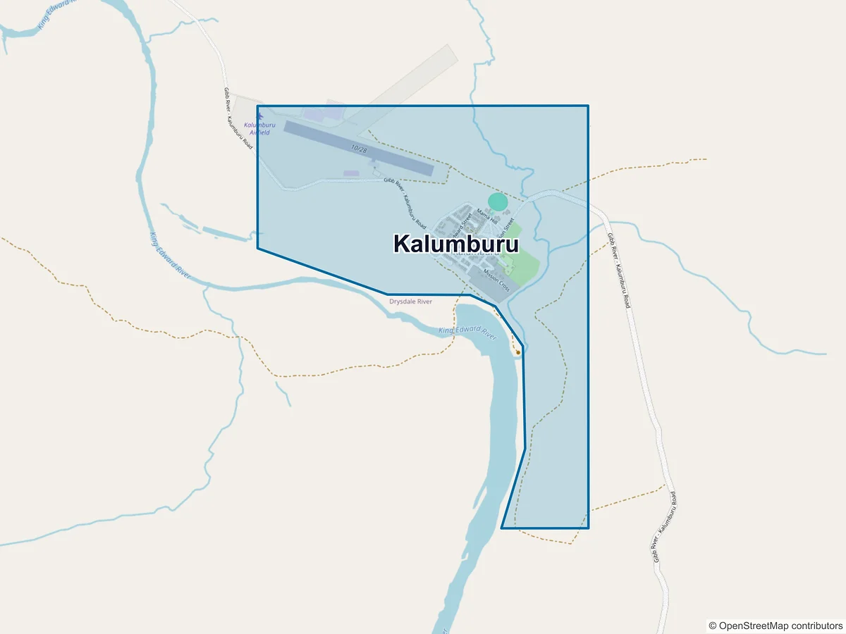 Map of Kalumburu, WA, Australia