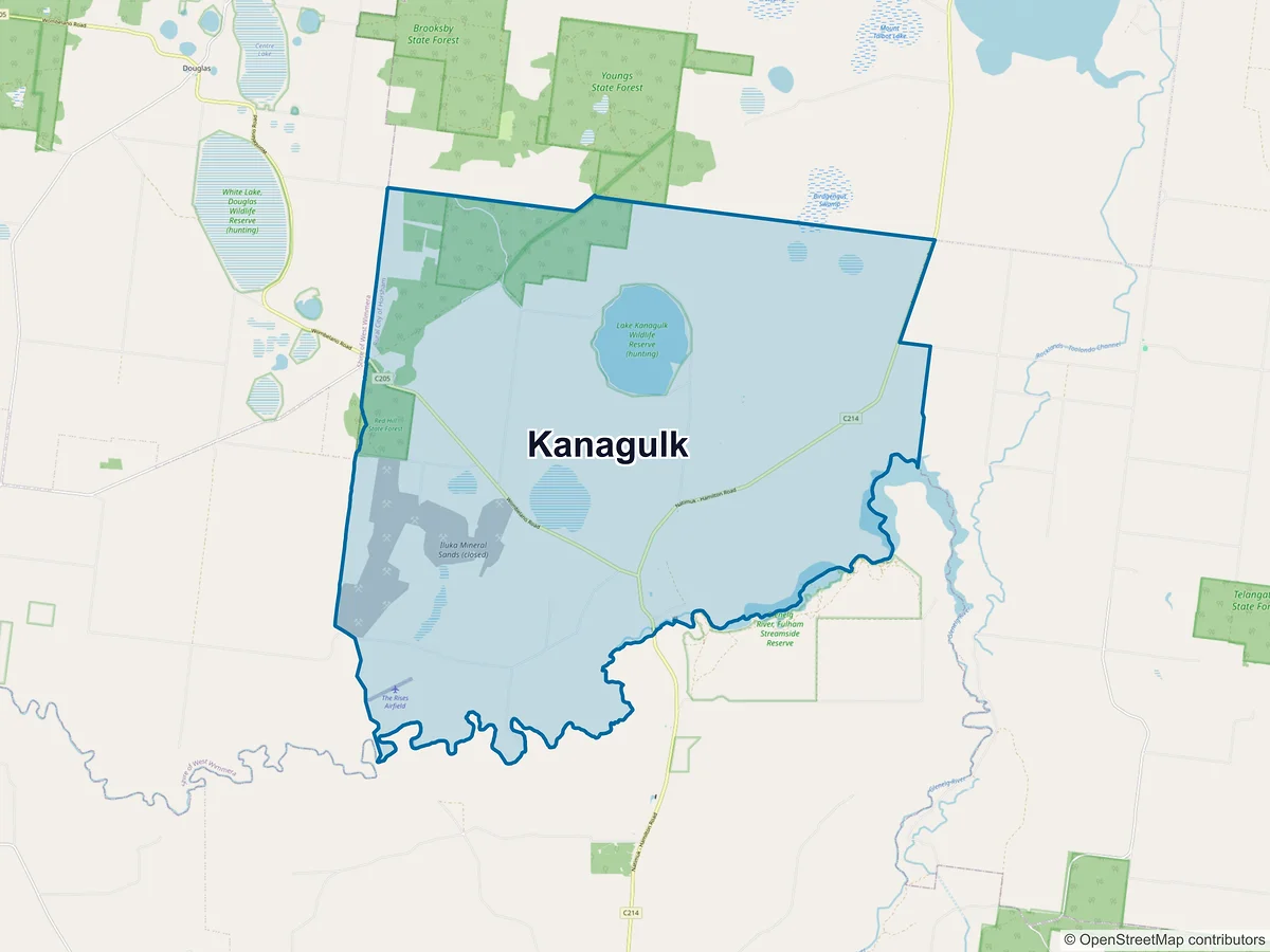 Map of Kanagulk, VIC, Australia
