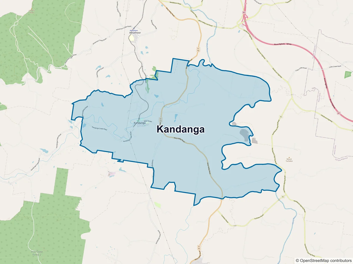 Map of Kandanga, QLD, Australia
