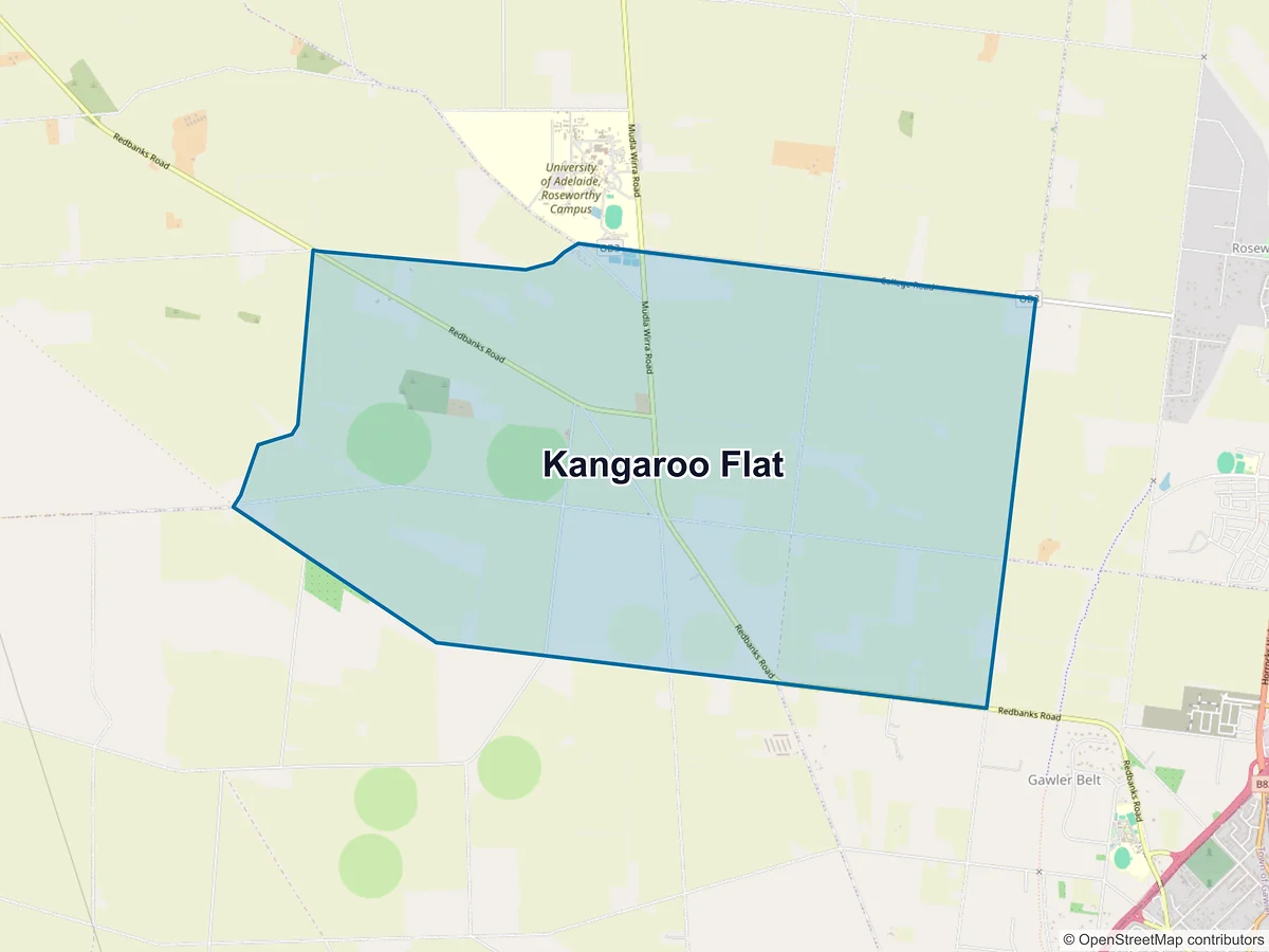 Map of Kangaroo Flat, SA, Australia