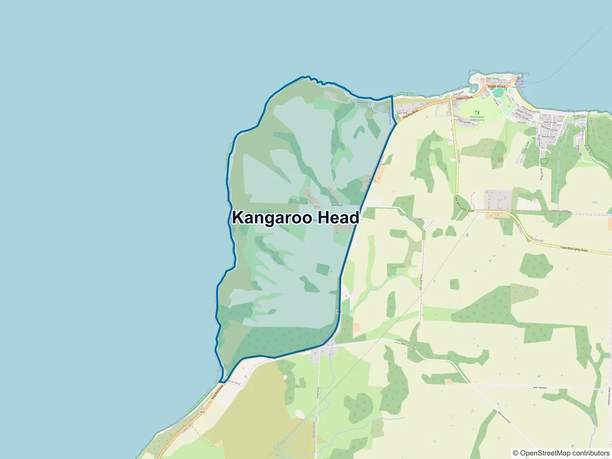 Map of Kangaroo Head, SA, Australia