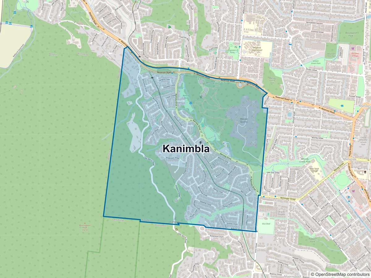Map of Kanimbla, QLD, Australia