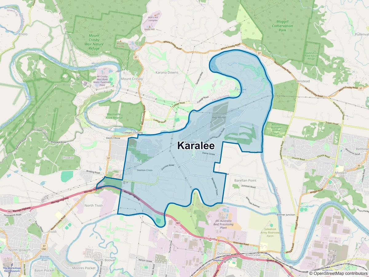Map of Karalee, QLD, Australia