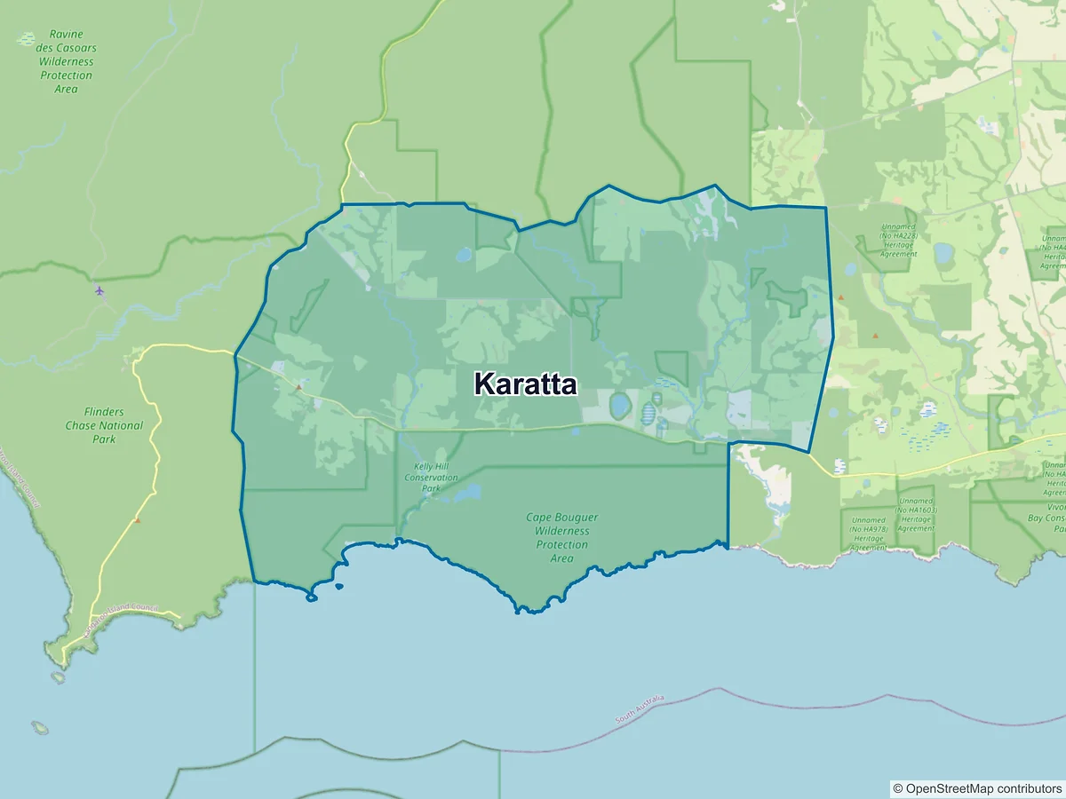 Map of Karatta, SA, Australia