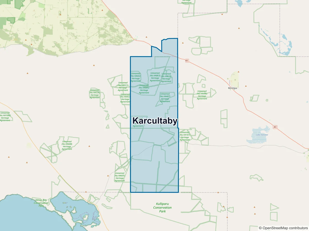 Map of Karcultaby, SA, Australia