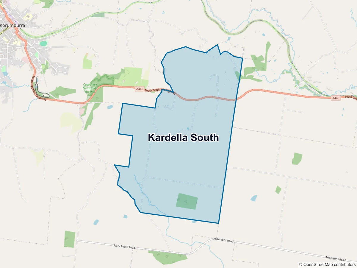 Map of Kardella South, VIC, Australia