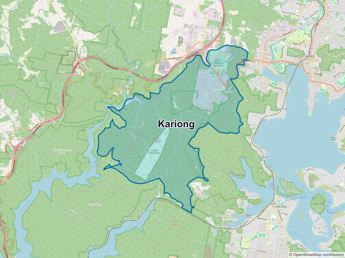 Map of Kariong, NSW, Australia