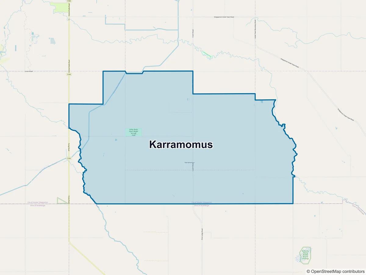 Map of Karramomus, VIC, Australia