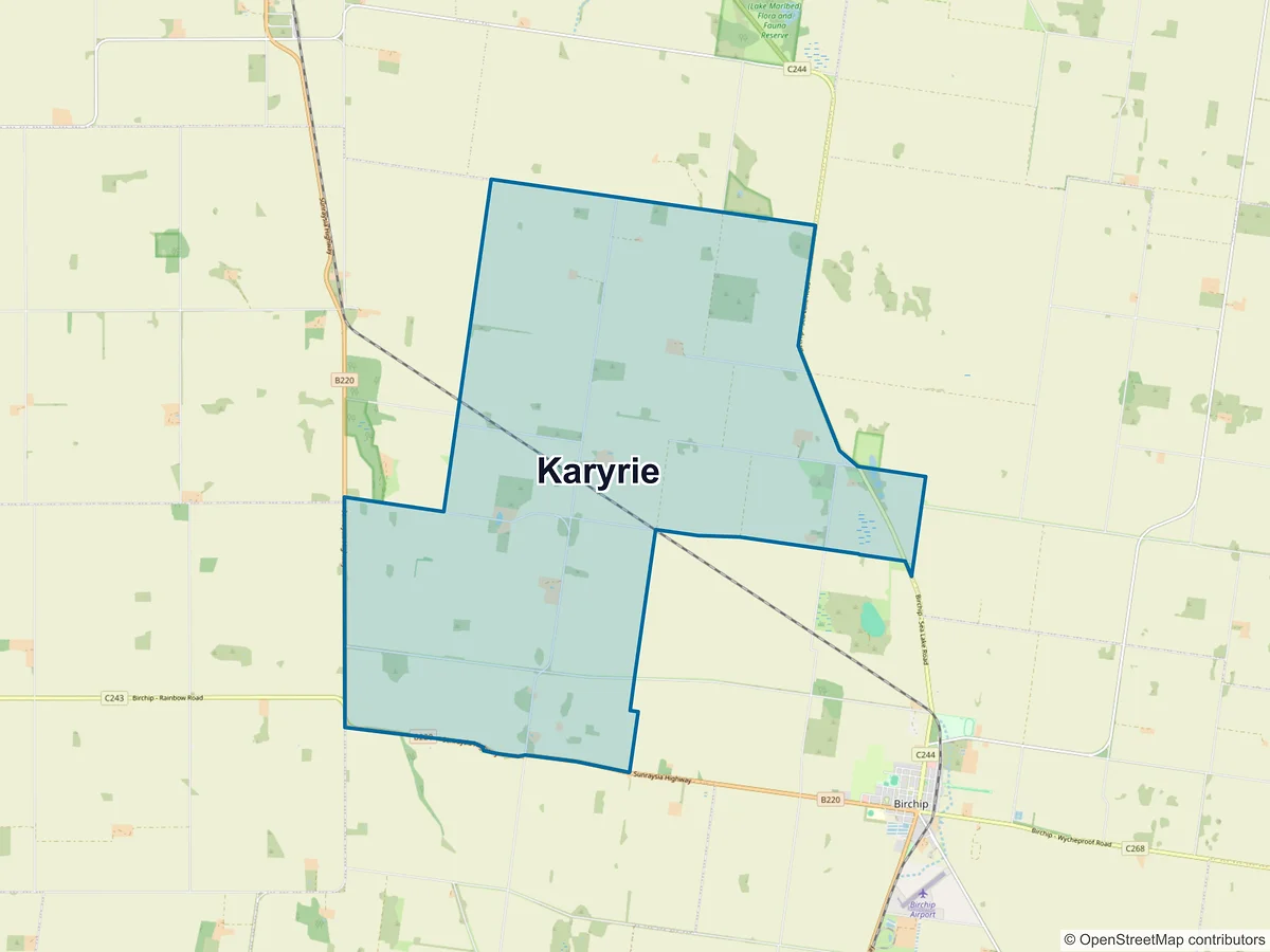 Map of Karyrie, VIC, Australia