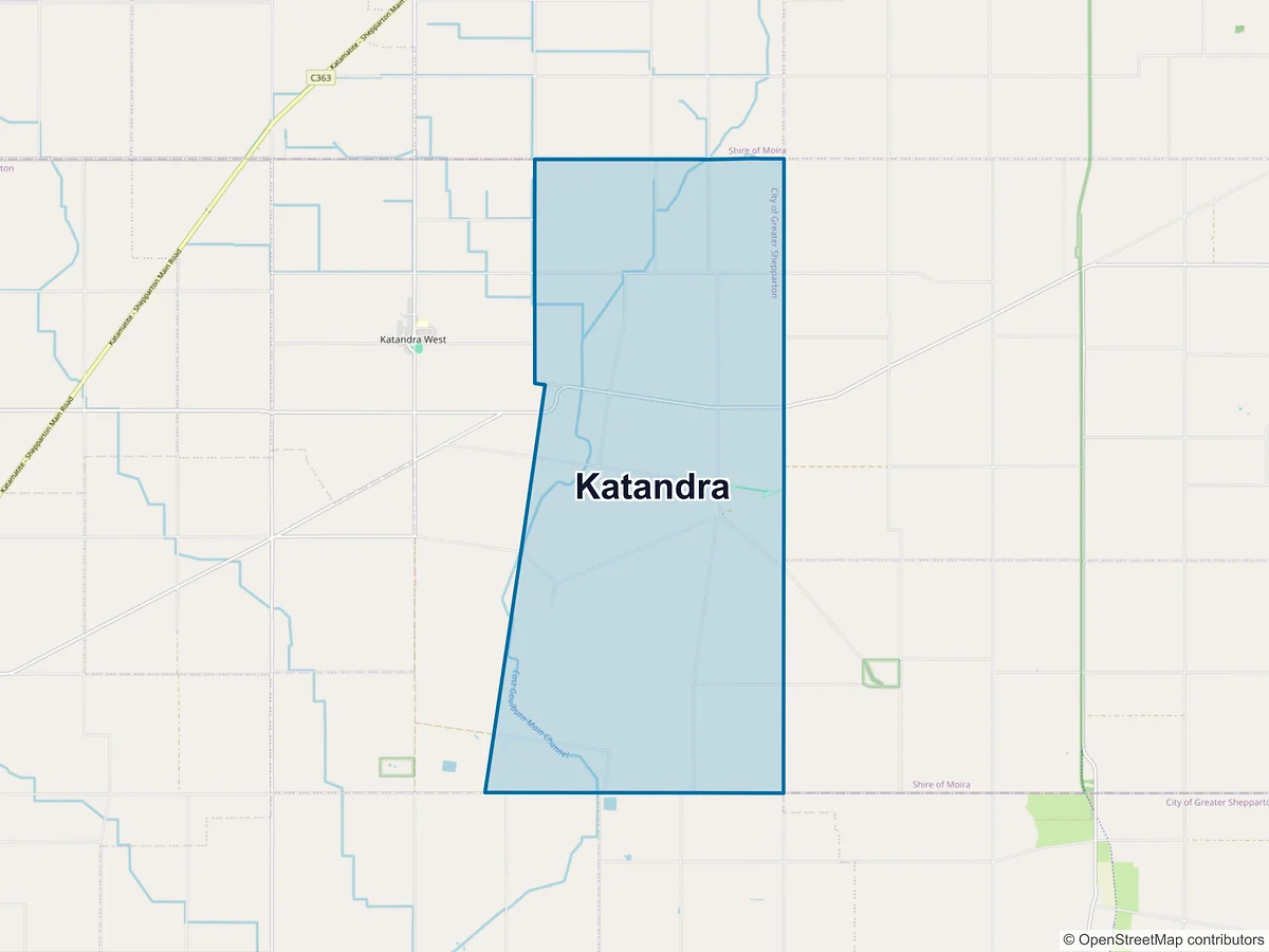 Map of Katandra, VIC, Australia