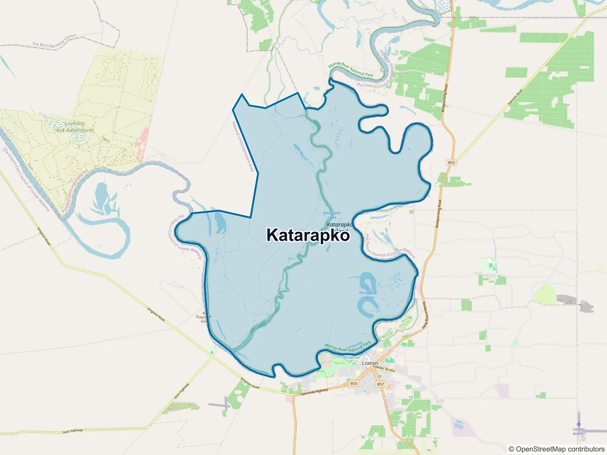 Map of Katarapko, SA, Australia