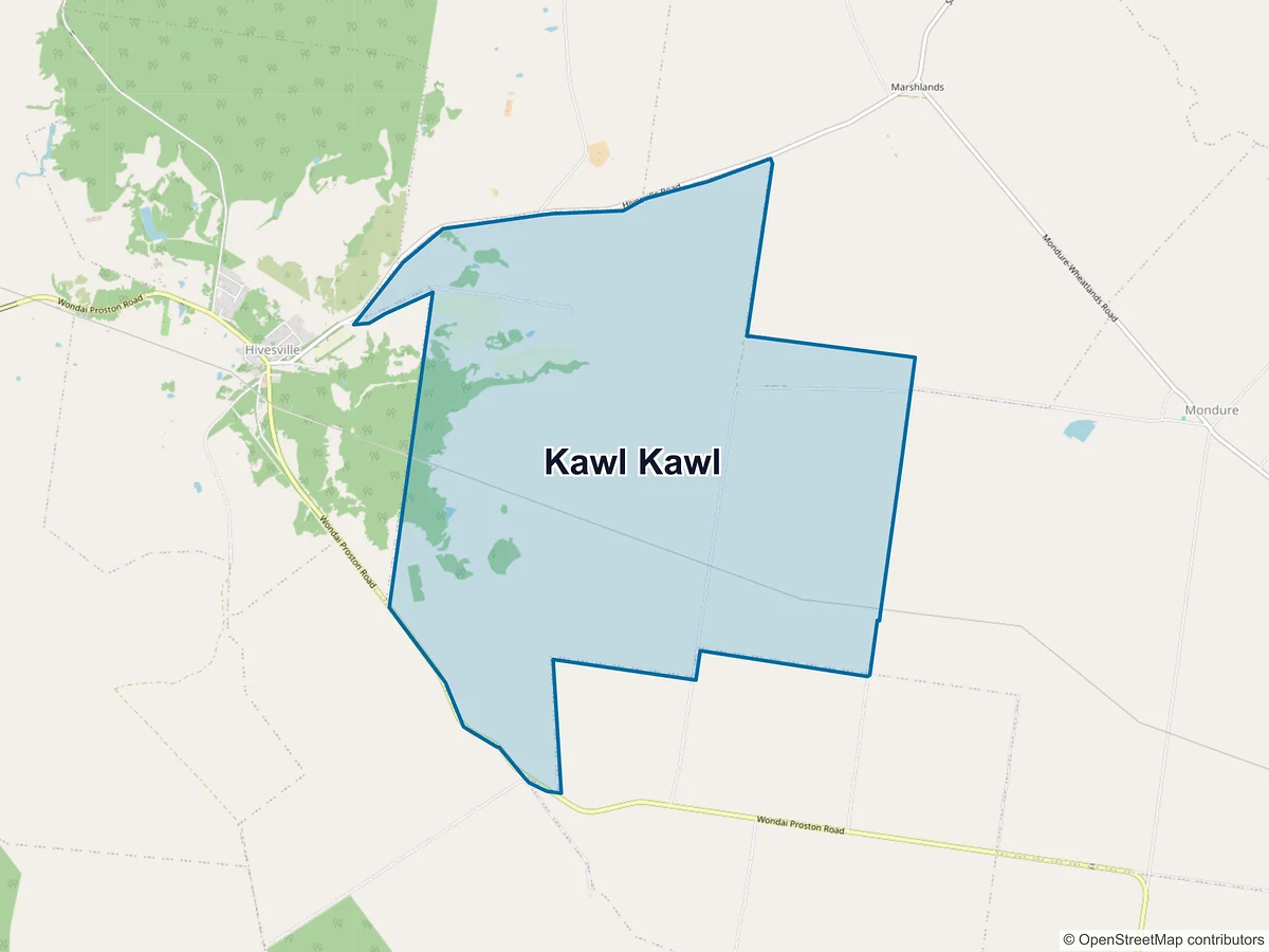 Map of Kawl Kawl, QLD, Australia