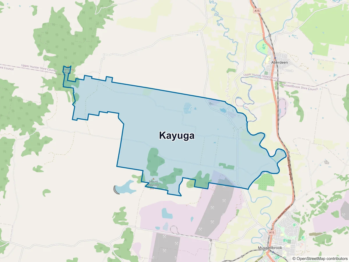 Map of Kayuga, NSW, Australia
