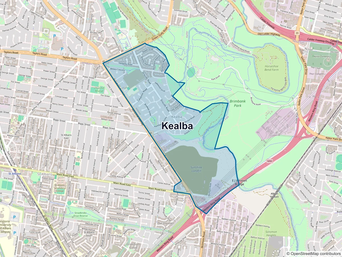 Map of Kealba, VIC, Australia