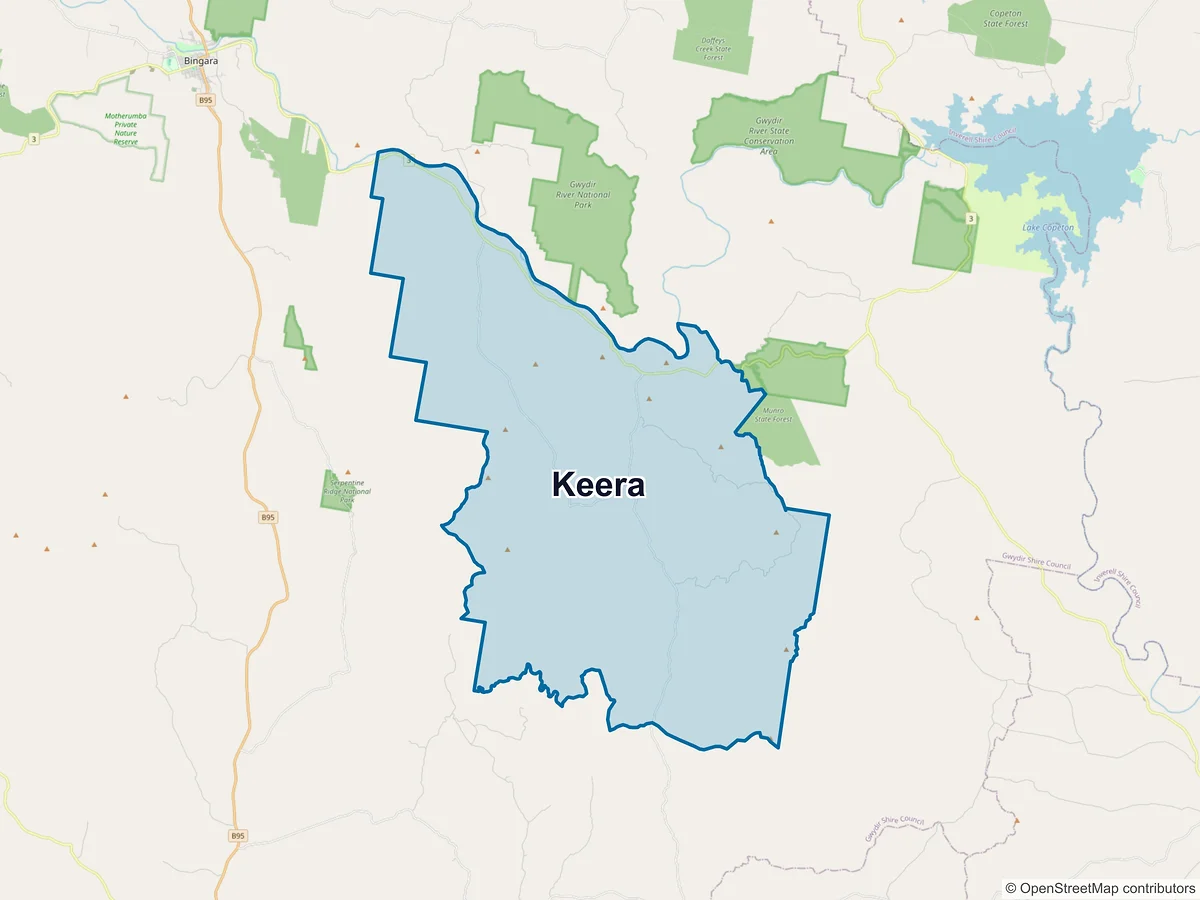 Map of Keera, NSW, Australia