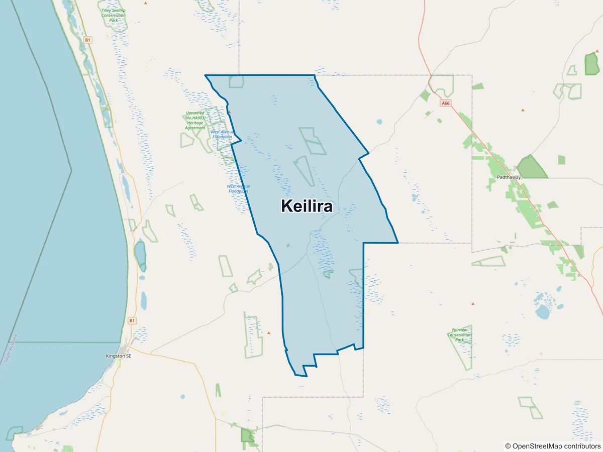 Map of Keilira, SA, Australia