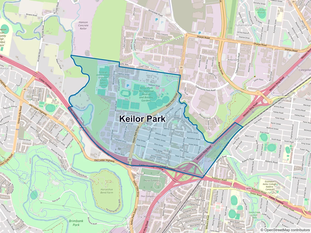 Map of Keilor Park, VIC, Australia