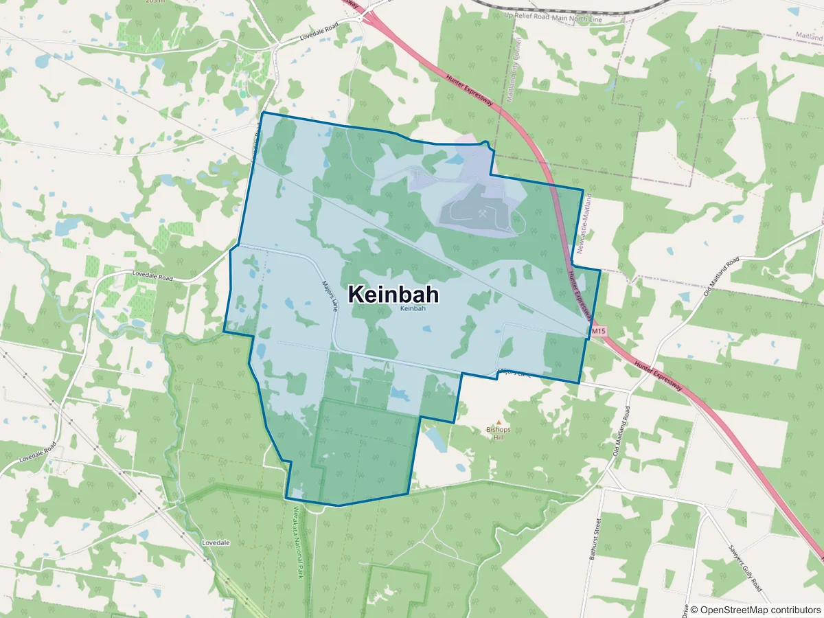Map of Keinbah, NSW, Australia