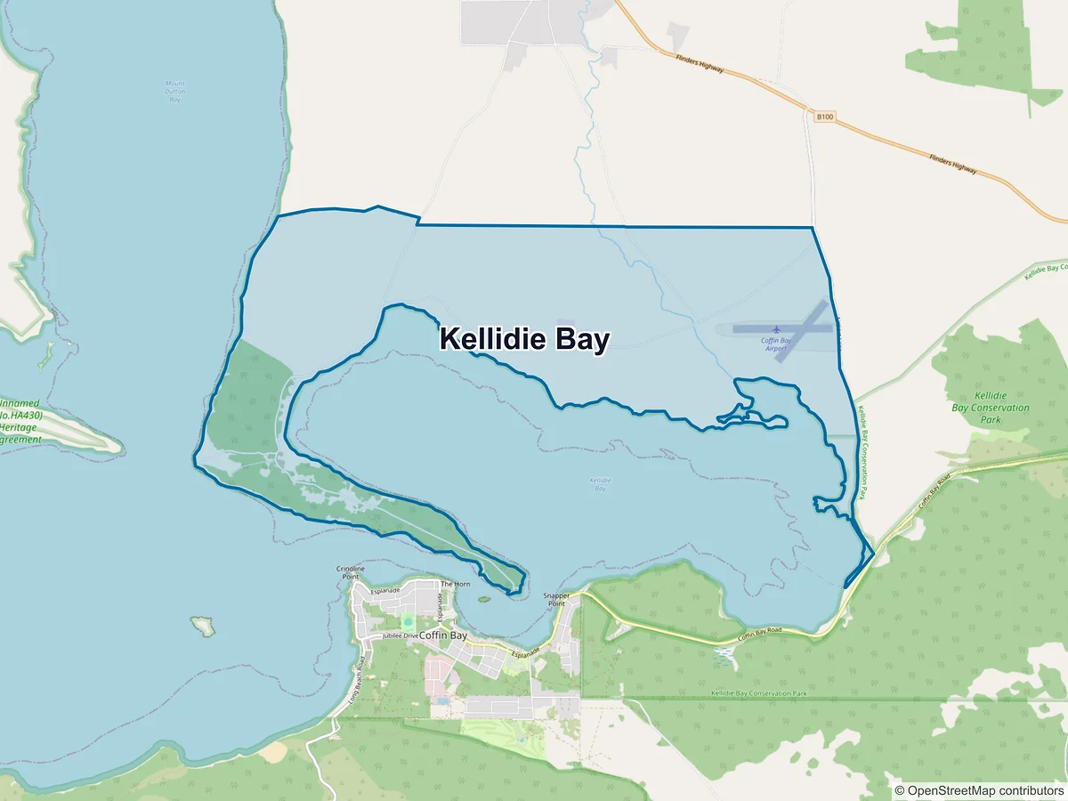 Map of Kellidie Bay, SA, Australia