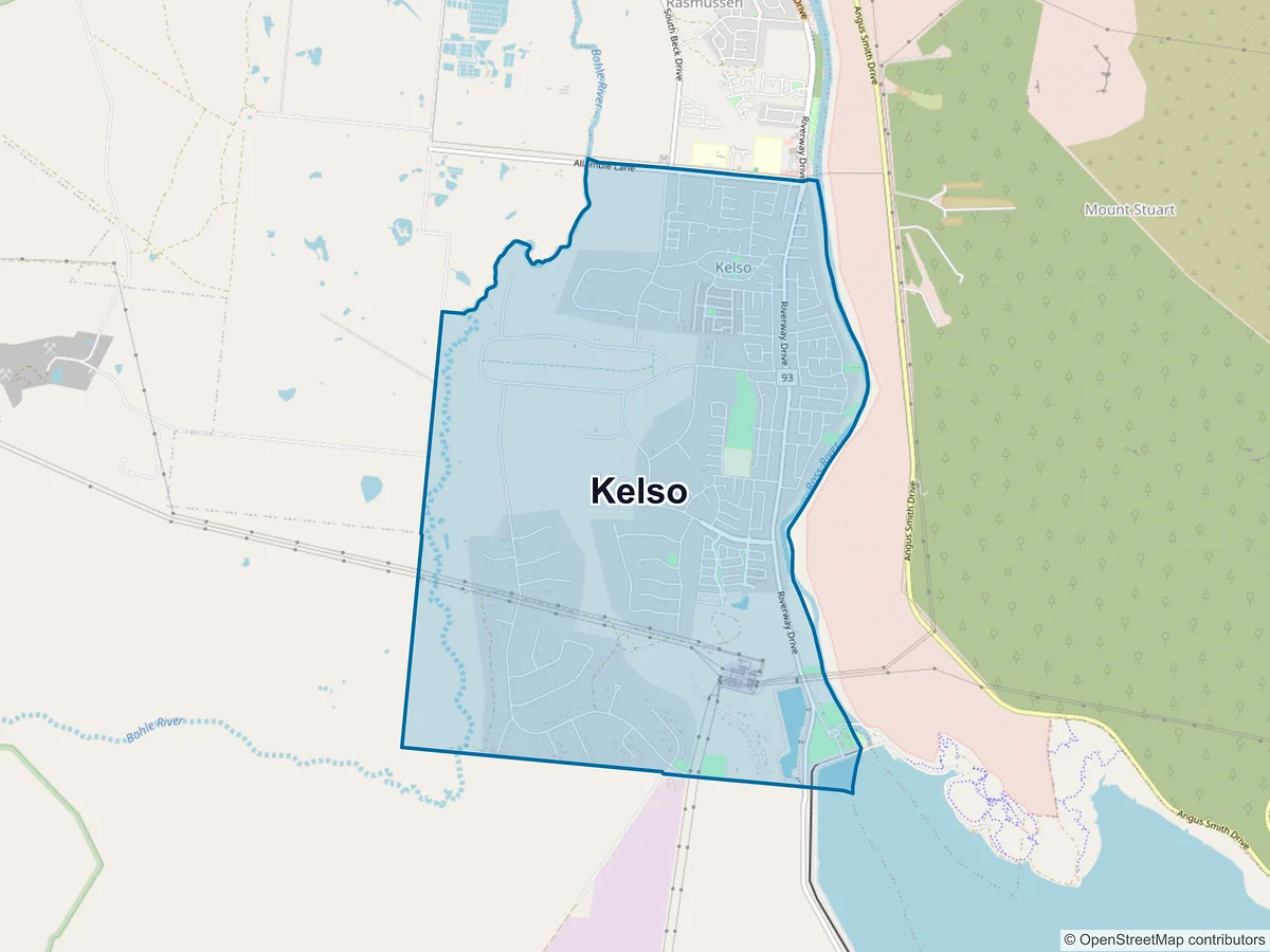 Map of Kelso, QLD, Australia