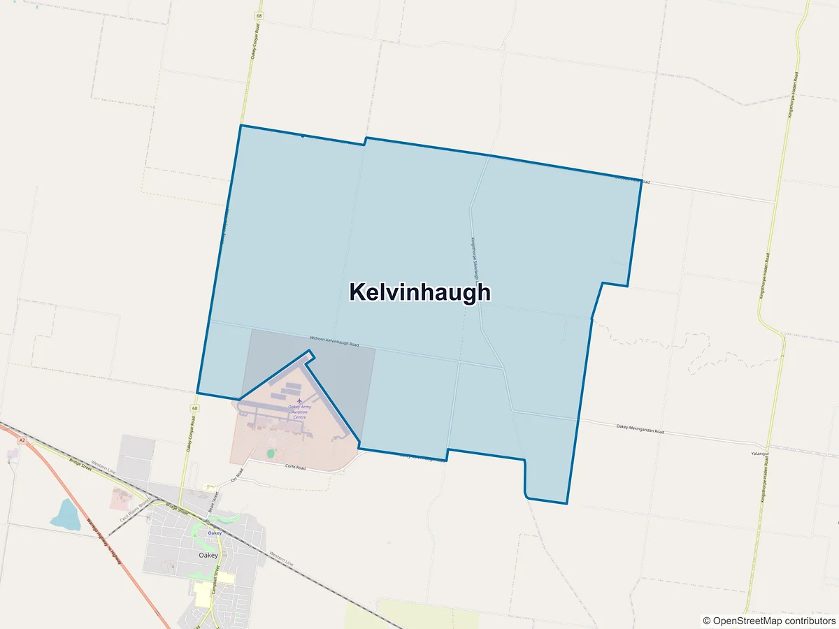 Map of Kelvinhaugh, QLD, Australia