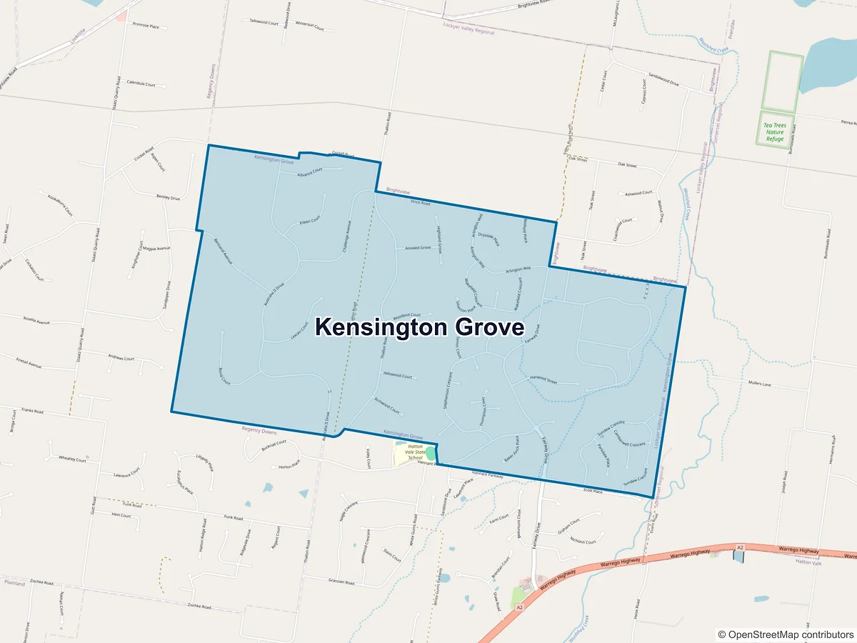 Map of Kensington Grove, QLD, Australia