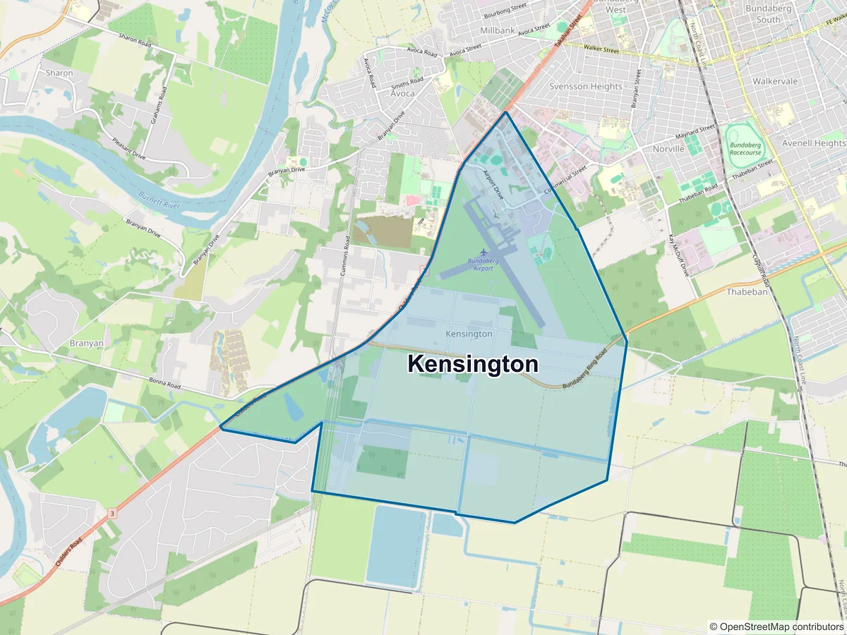Map of Kensington, QLD, Australia