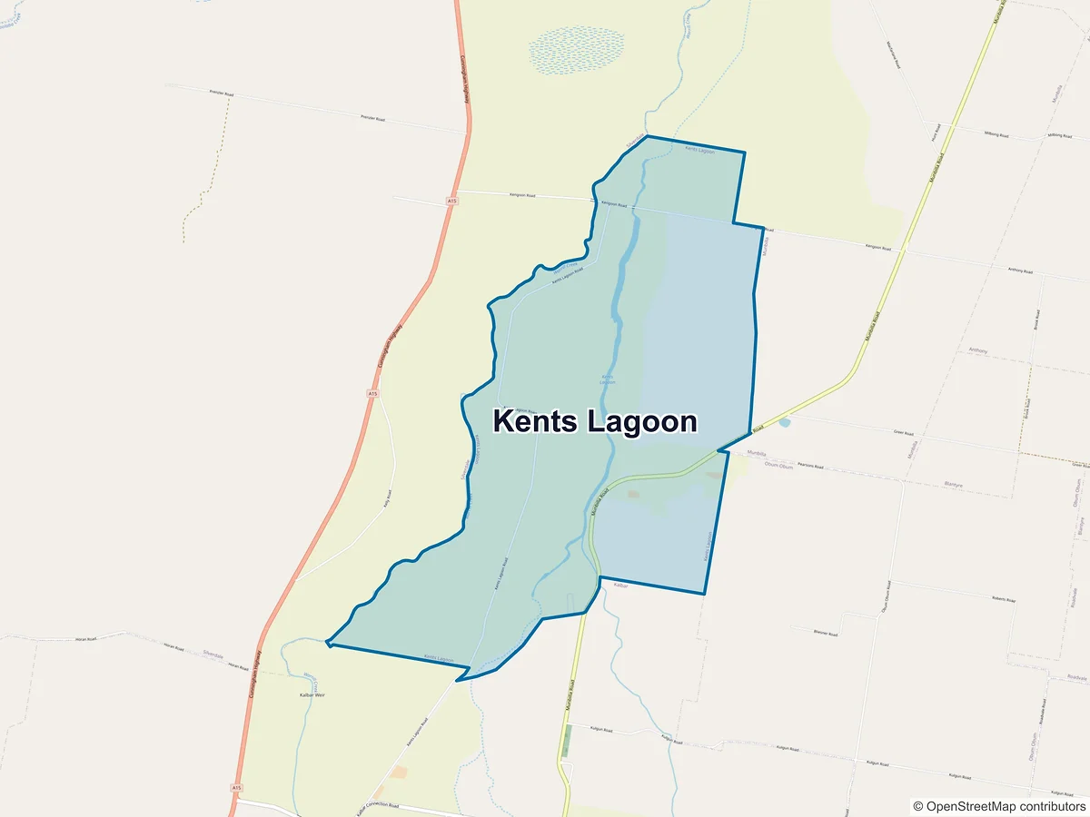 Map of Kents Lagoon, QLD, Australia