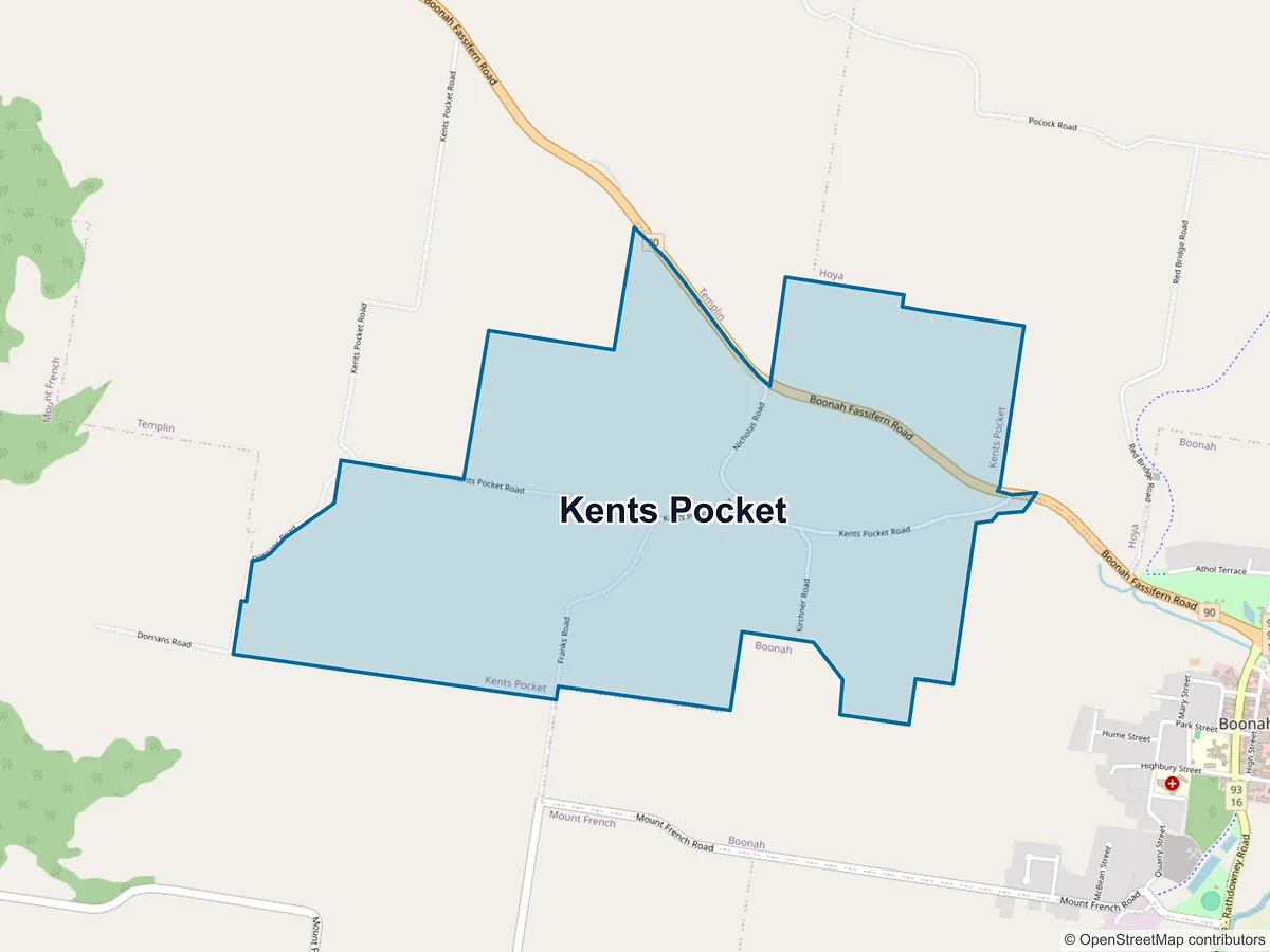 Map of Kents Pocket, QLD, Australia