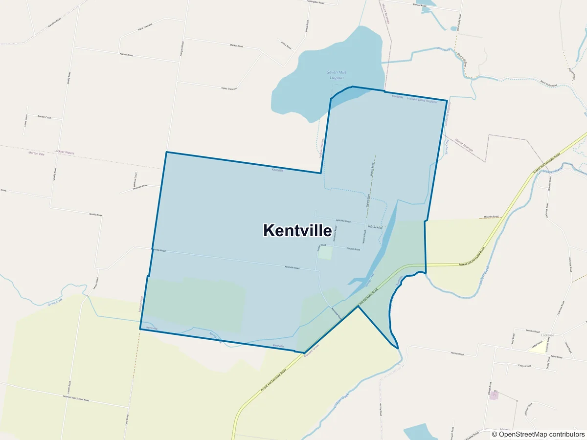 Map of Kentville, QLD, Australia