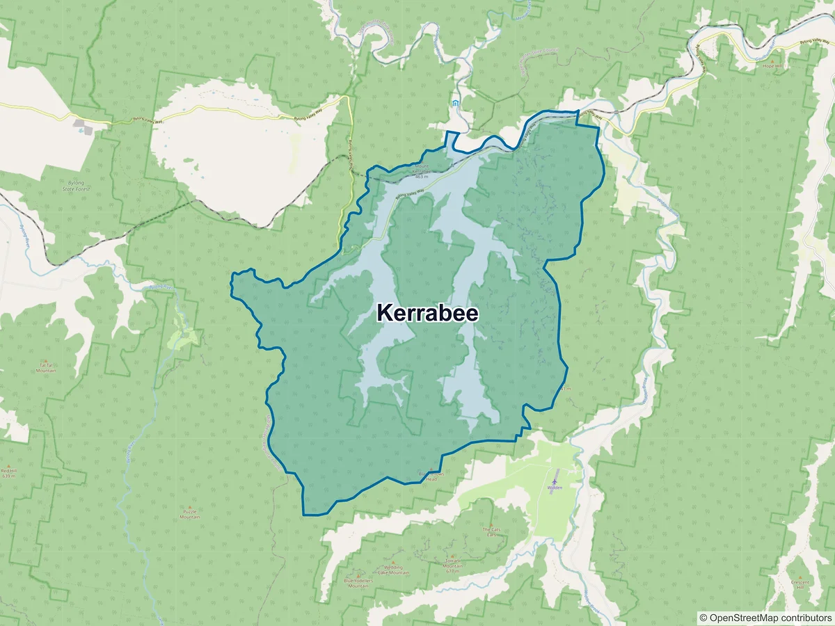 Map of Kerrabee, NSW, Australia