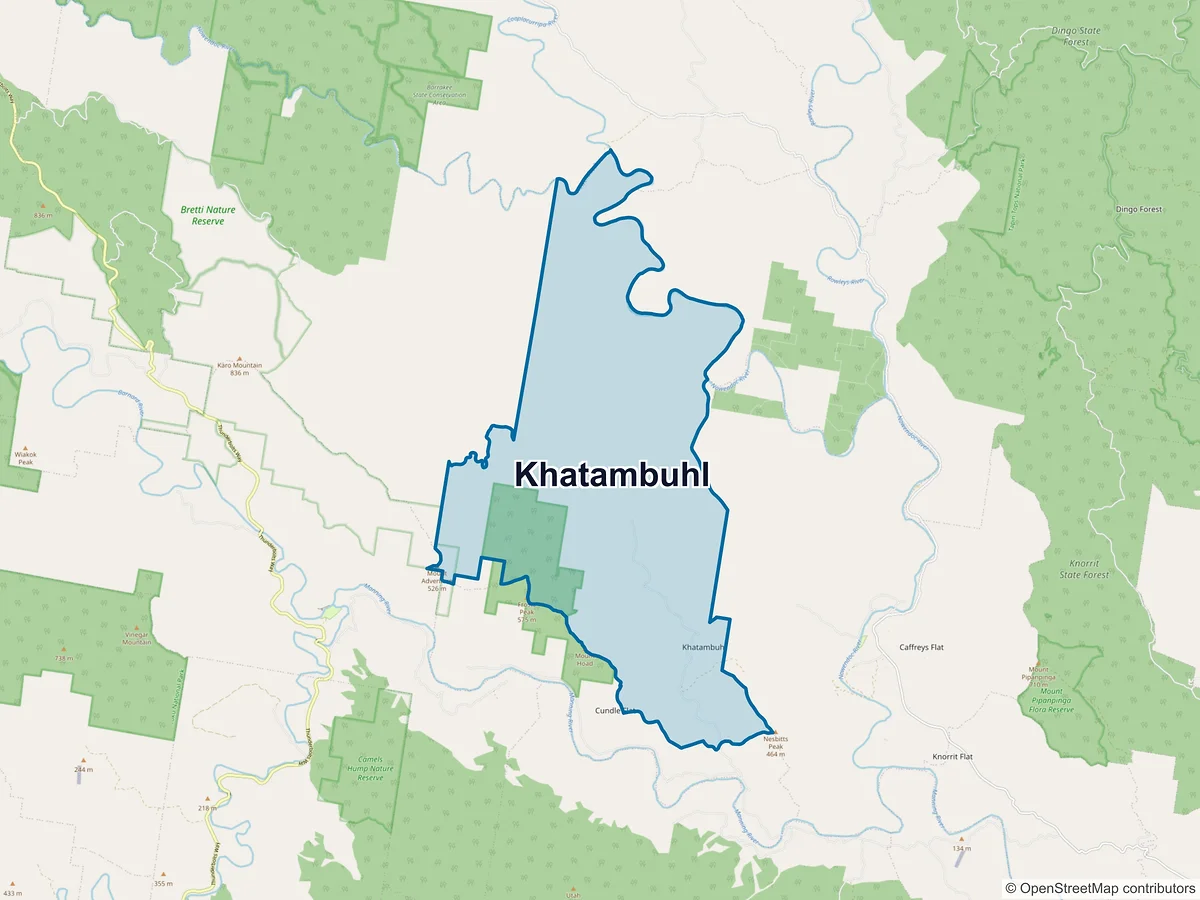 Map of Khatambuhl, NSW, Australia