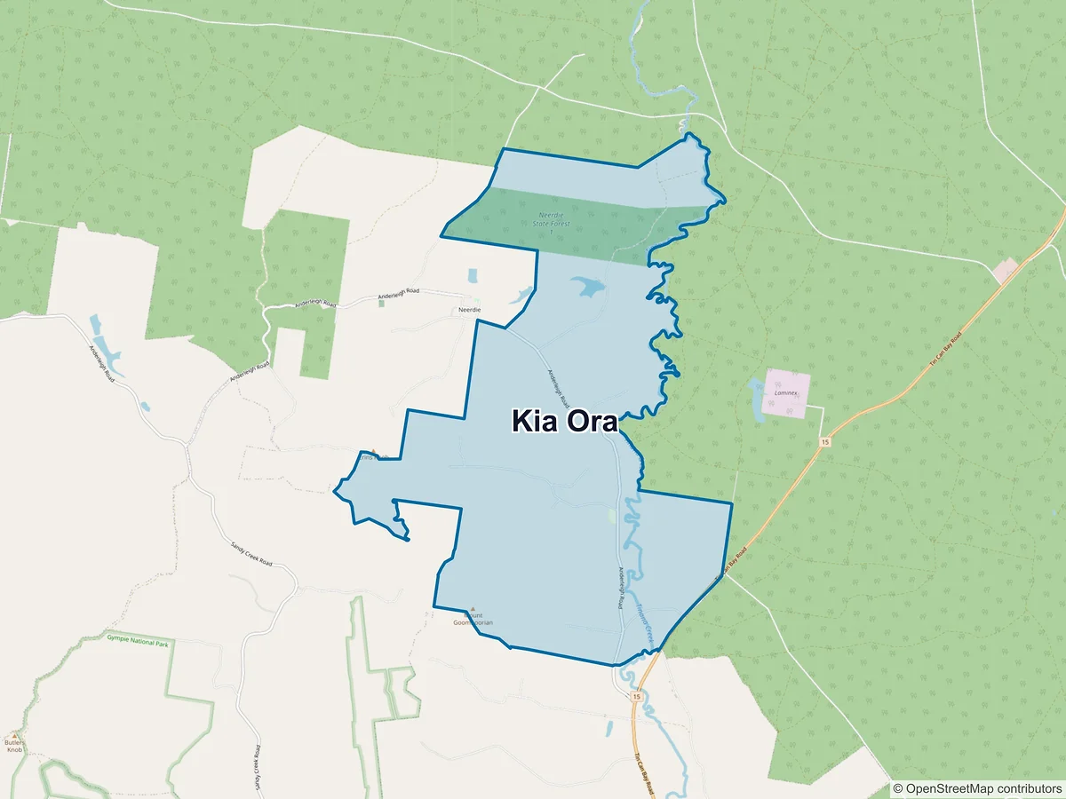 Map of Kia Ora, QLD, Australia