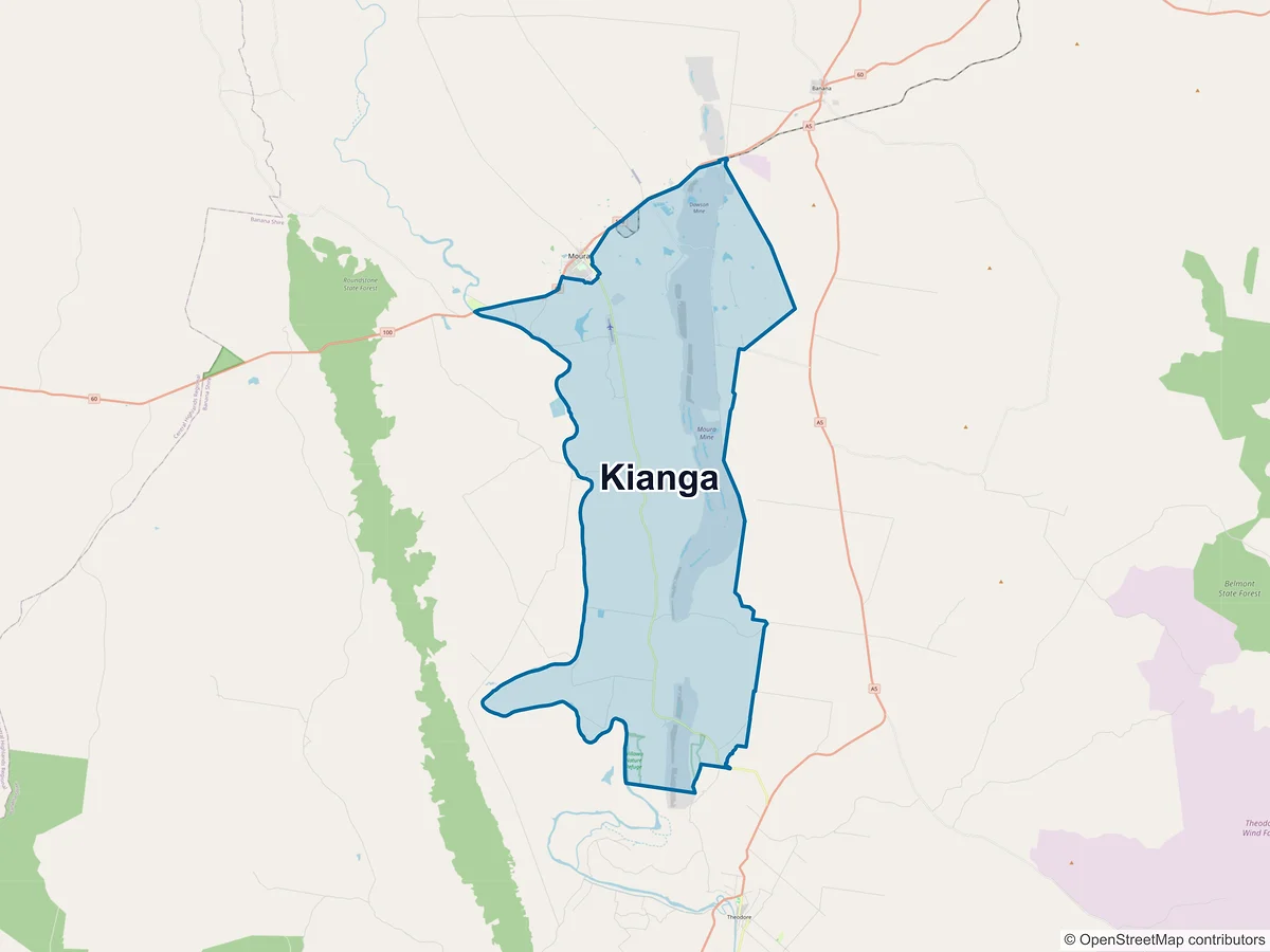 Map of Kianga, QLD, Australia