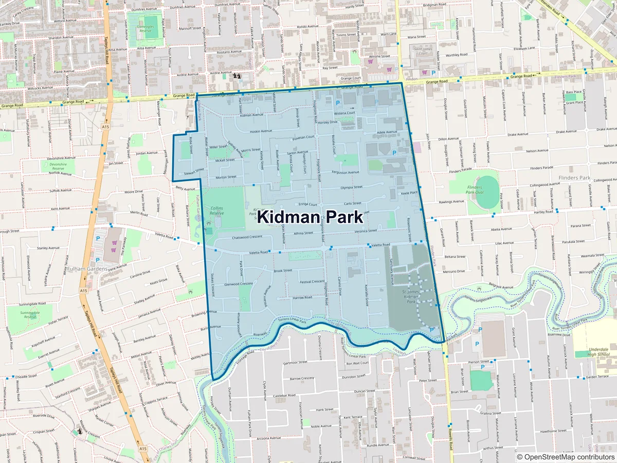 Map of Kidman Park, SA, Australia